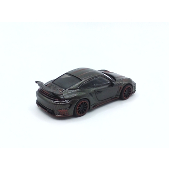 Porsche 911 992 GTR Stinger 2022 gray red - skala 1:64 - Pop Race